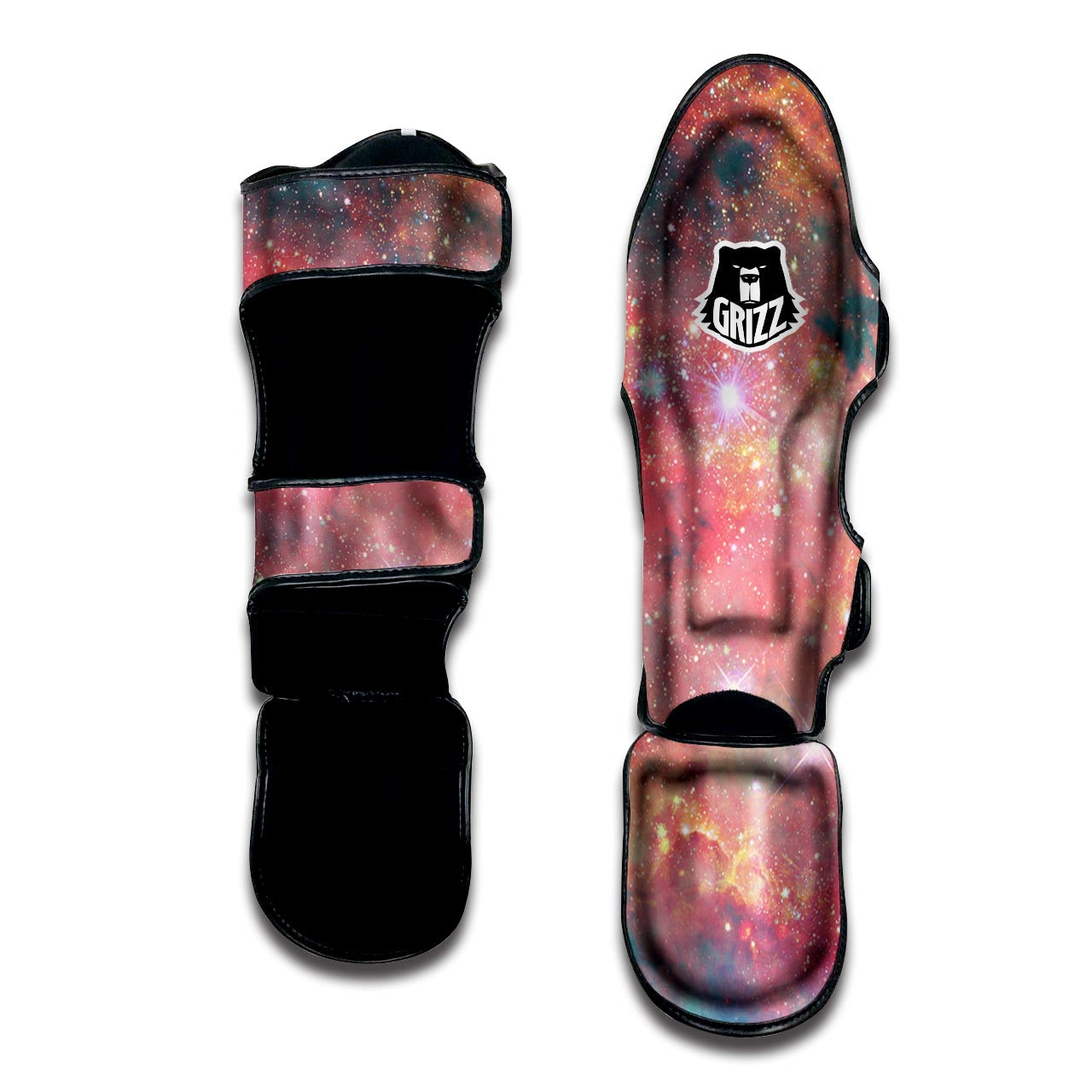 Red Cloud Galaxy Space Muay Thai Shin Guard-grizzshop