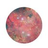 Red Cloud Galaxy Space Round Rug-grizzshop