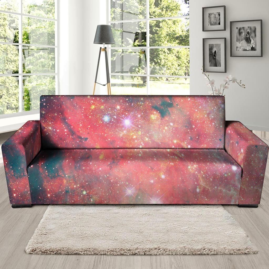 Red Cloud Galaxy Space Sofa Cover-grizzshop