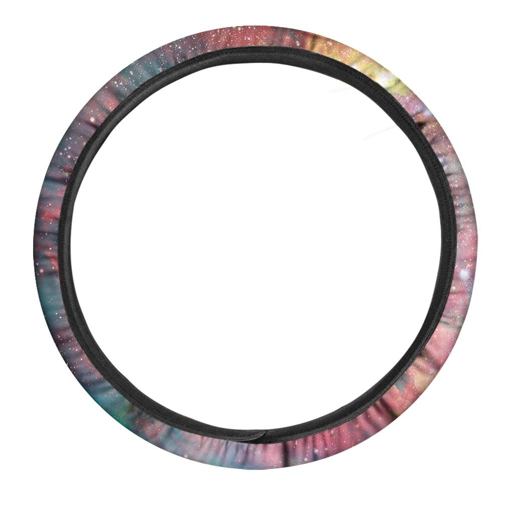 Red Cloud Galaxy Space Steering Wheel Cover-grizzshop