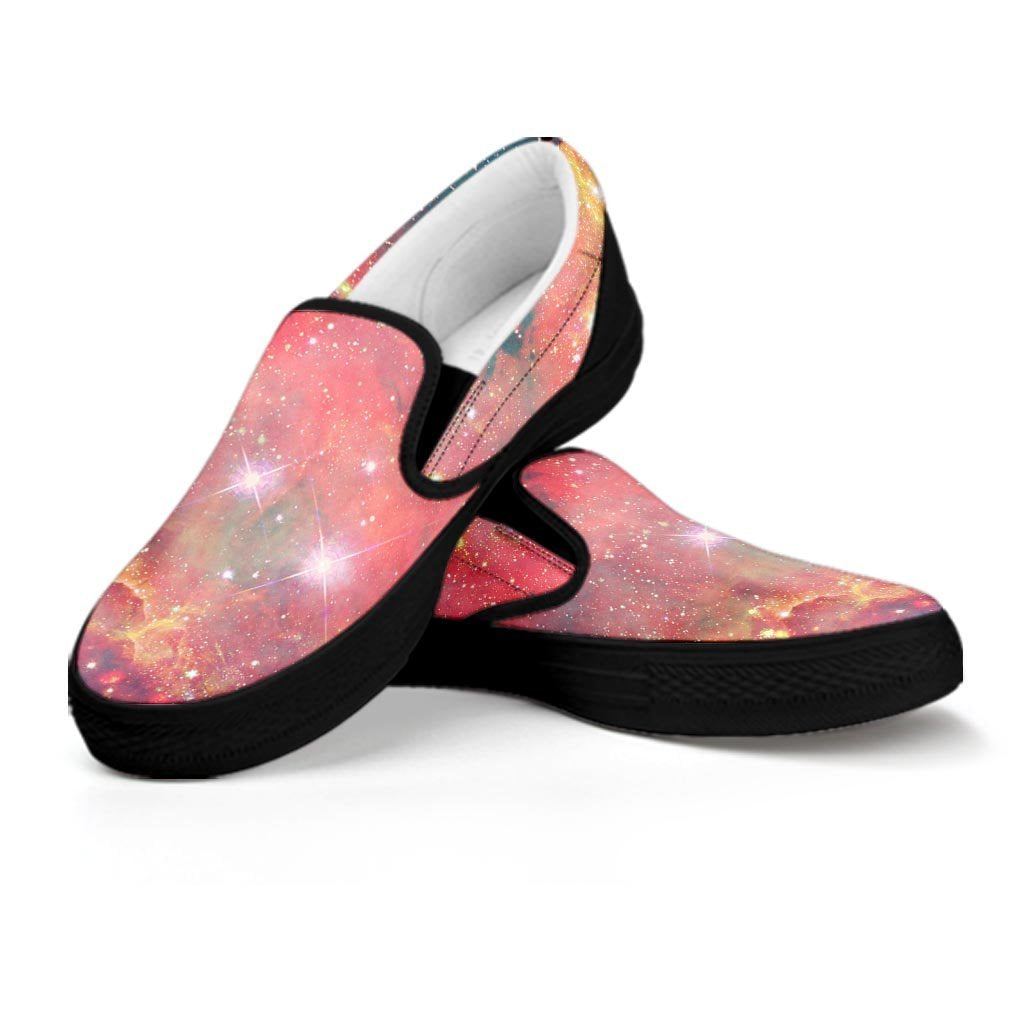 Red Cloud Galaxy Space Women's Slip On Sneakers-grizzshop