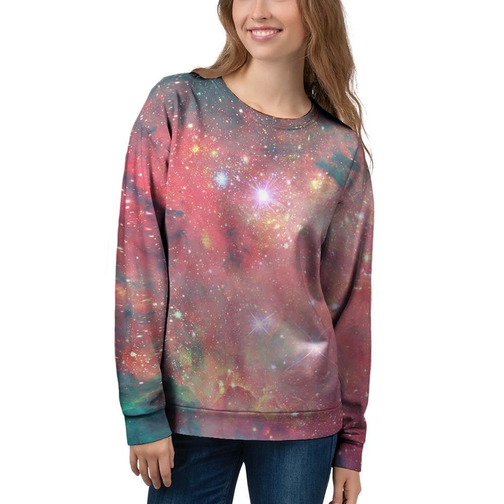 Red Cloud Galaxy Space Women's Sweatshirt-grizzshop