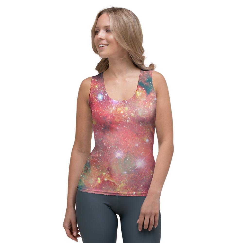 Red Cloud Galaxy Space Women's Tank Top-grizzshop
