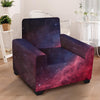 Red Cosmic Galaxy Space Armchair Cover-grizzshop