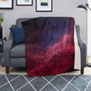 Red Cosmic Galaxy Space Blanket-grizzshop