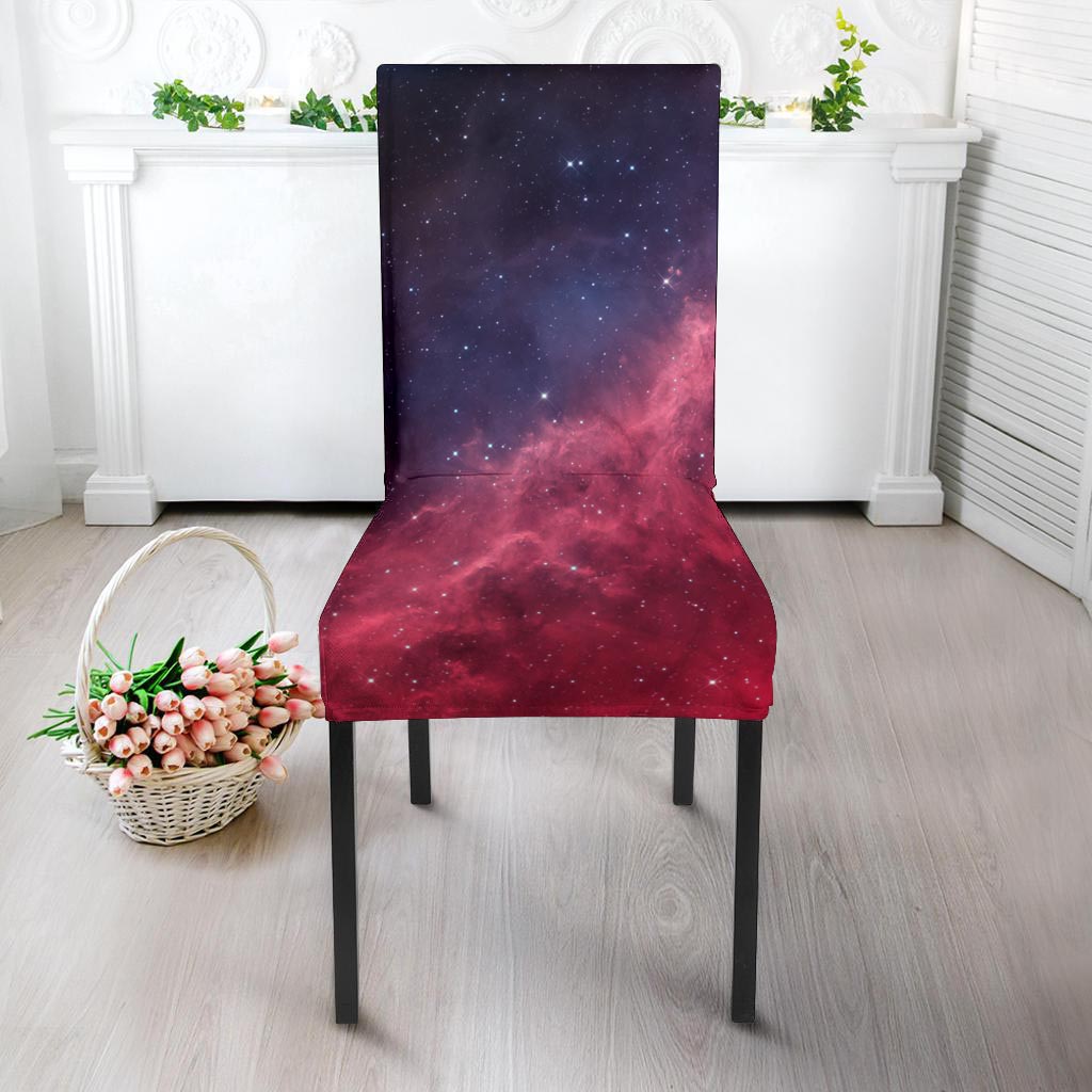 Red Cosmic Galaxy Space Chair Cover-grizzshop