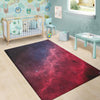 Red Cosmic Galaxy Space Floor Mat-grizzshop