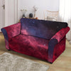 Red Cosmic Galaxy Space Loveseat Cover-grizzshop