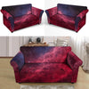 Red Cosmic Galaxy Space Loveseat Cover-grizzshop