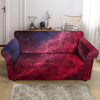 Red Cosmic Galaxy Space Loveseat Cover-grizzshop