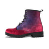 Red Cosmic Galaxy Space Men's Boots-grizzshop