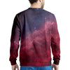 Red Cosmic Galaxy Space Men's Sweatshirt-grizzshop