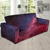 Red Cosmic Galaxy Space Sofa Cover-grizzshop