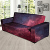 Red Cosmic Galaxy Space Sofa Cover-grizzshop