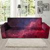 Red Cosmic Galaxy Space Sofa Cover-grizzshop