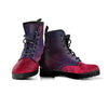 Red Cosmic Galaxy Space Women's Boots-grizzshop