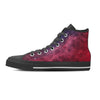 Red Cosmic Galaxy Space Women's High Top Shoes-grizzshop