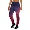 Red Cosmic Galaxy Space Women's Joggers-grizzshop