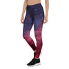 Red Cosmic Galaxy Space Women's Leggings-grizzshop