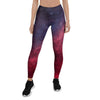 Red Cosmic Galaxy Space Women's Leggings-grizzshop