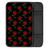 Red Doodle Rose Floral Car Console Cover-grizzshop