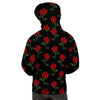 Red Doodle Rose Floral Men's Hoodie-grizzshop