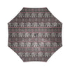 Red Elephant Aztec Pattern Print Foldable Umbrella-grizzshop