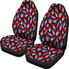 Red Feathers Car Seat Covers-grizzshop