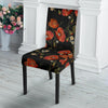 Red Floral Poppy Pattern Print Chair Cover-grizzshop