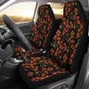 Red Floral Poppy Pattern Print Universal Fit Car Seat Cover-grizzshop