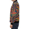 Red Flower Paisley Pattern Print Men's Bomber Jacket-grizzshop