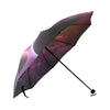Red Galaxy Space Moon Earth Print Foldable Umbrella-grizzshop