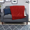 Red Glitter Texture Print Blanket-grizzshop