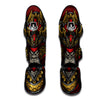 Red Gorilla Samurai Print Muay Thai Shin Guards-grizzshop