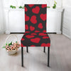 Red Heart Pattern Print Chair Cover-grizzshop