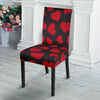 Red Heart Pattern Print Chair Cover-grizzshop