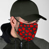 Red Heart Pattern Print Face Mask-grizzshop