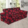 Red Heart Pattern Print Sofa Covers-grizzshop