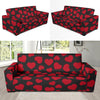 Red Heart Pattern Print Sofa Covers-grizzshop