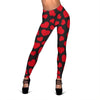 Red Heart Pattern Print Women Leggings-grizzshop