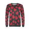 Red Heart Pattern Print Women's Sweatshirt-grizzshop