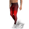 Red Heart Spider Web Print Men's Leggings-grizzshop