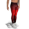 Red Heart Spider Web Print Men's Leggings-grizzshop