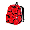 Red Hibiscus Flower Hawaiian Print Backpack-grizzshop