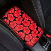 Red Hibiscus Flower Hawaiian Print Car Console Cover-grizzshop