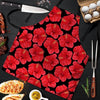 Red Hibiscus Flower Hawaiian Print Men's Apron-grizzshop