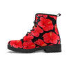 Red Hibiscus Flower Hawaiian Print Men's Boots-grizzshop