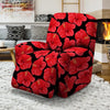 Red Hibiscus Flower Hawaiian Print Recliner Cover-grizzshop