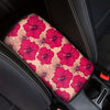 Red Hibiscus Flower Print Car Console Cover-grizzshop