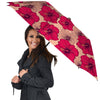 Red Hibiscus Flower Print Umbrella-grizzshop